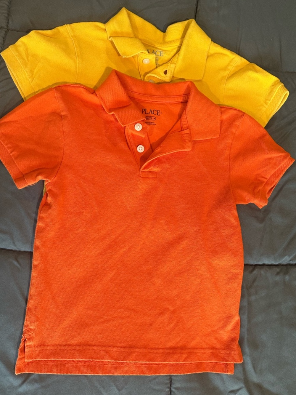 The Children's Place Orange and Yellow Polo Shirts